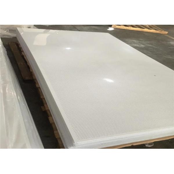 Heat Resistant 1220mm Wide 2440mm Long Plastic Perforated Sheet