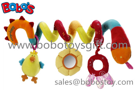 Colorful Plush Baby Bed Hanging Toys Plush Baby Stroller Toys