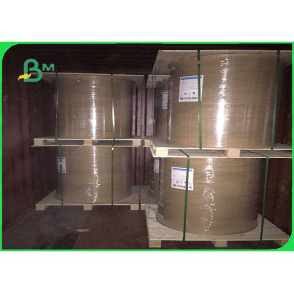 160gsm+10gsm PE Coated Paper , Greaseproof Brown Paper Roll For Food Packages