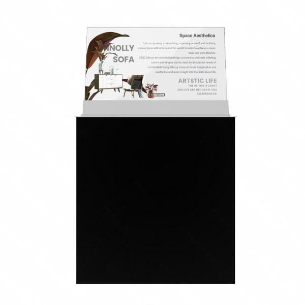 Écran OLED Voice Lift de 30 pouces Résolution 1366x768 200-600 Nits Panneau OLED Transparent OLED