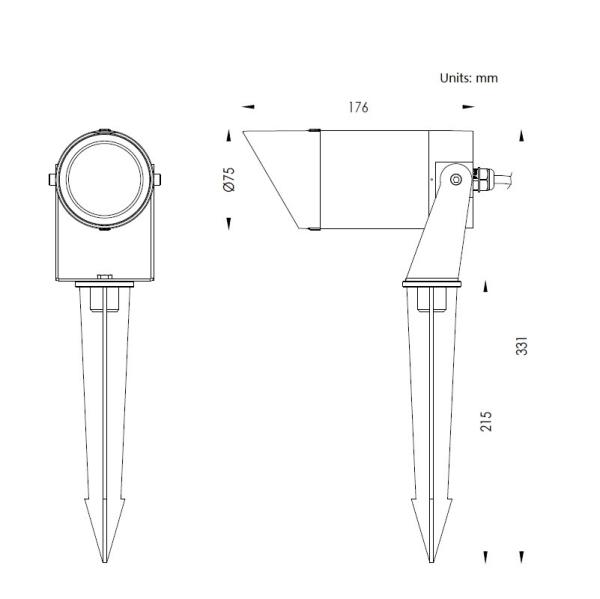 IP67 Éclairage extérieur de piscine à LED 4x4W Mono RGB RGBW