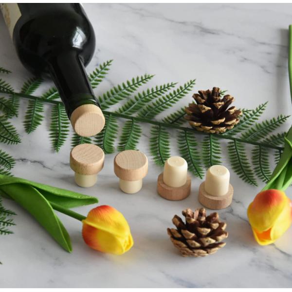 OEM ODM T Type Wooden Top Whisky Liquor Bottle Cap Для винной стеклянной бутылки
