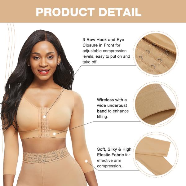 Hexin estágio 2 Faja Colombiana Shapewear conjunto de tricoteado de mulheres Body Shaper Tops sutiã