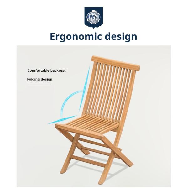 Outdoor Teak Patio Table And Chairs For Dining / Coffee Time