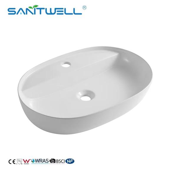 Popular Models Bathroom Art Basin Sinks New Arrival Chaozhou Rectangular White Wall Hung Ceramic Washing Basin