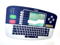 Painel de comutação de membrana de circuito condutor de prata retroiluminado para monitoramento do oceano