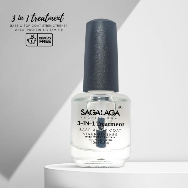 OEM Salon Quality Nail Strengthener Treatment for Nails Care Repair Clear Nail Polish Base Coat 15ml Bottle