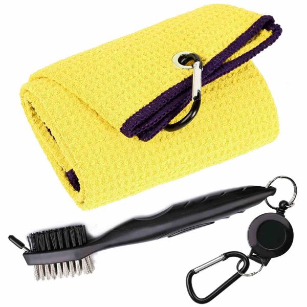Personalised Microfiber Golf Towel Custom Logo Microfiber Waffle Towel With Printing Golf Golf Clubs