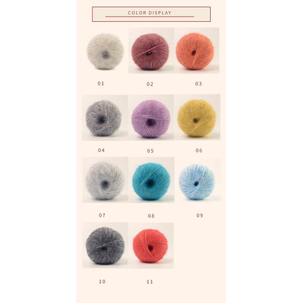 Таможня связала почищенную щеткой пряжу 1/6NM повторно использовала пряжу вязания крючком шерстей смеси