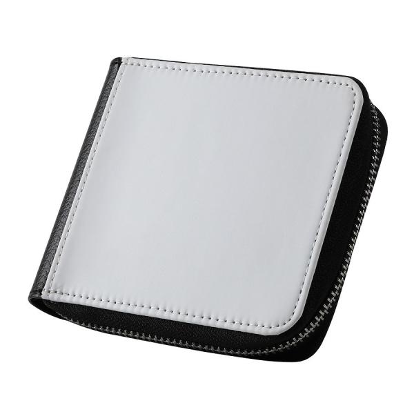 Sublimation Mens Wallet Custom Blanks Leather Compact Zip Around Wallet