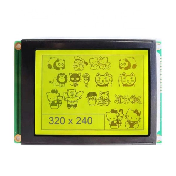 Hot Sale 320240 Lcd Display Yellow Green  COB Graphic Dots matrix Lcd Module