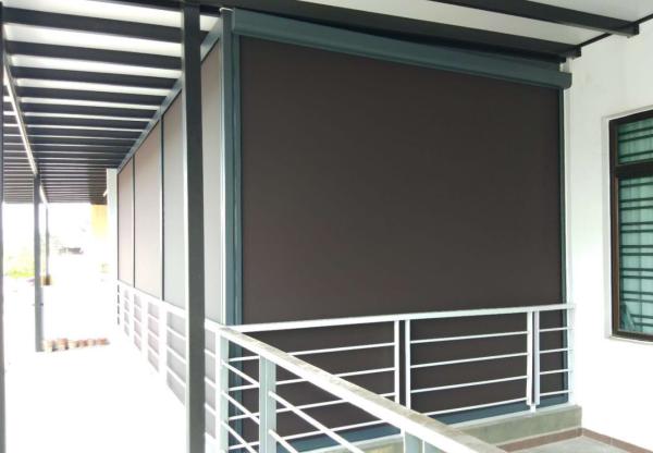 AM45 Remote Control Roller Shades 320cm Waterproof Electric Blinds For Large Windows