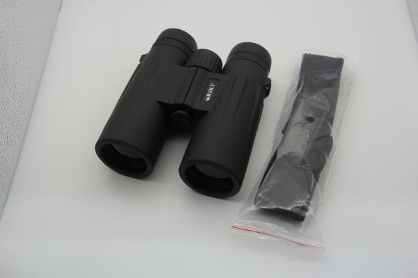 10x42 Waterproof Black Compact Travel Binoculars / Lightweight Binoculars For Hunting