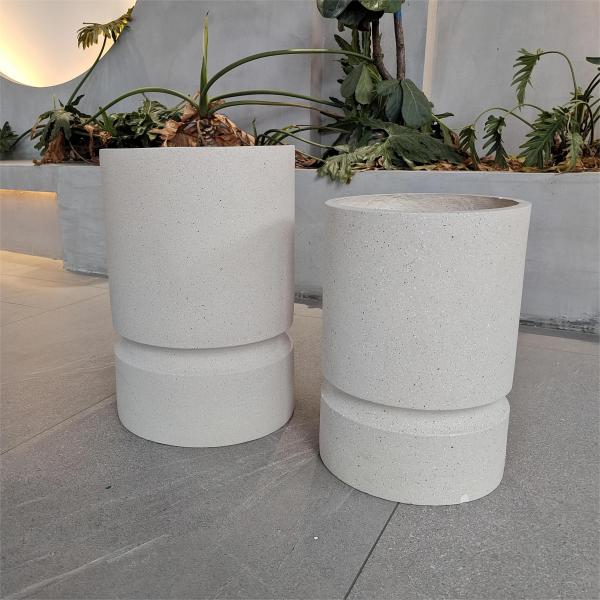 Укрепленные горшки из глиняных волокон для внутреннего наружного домашнего садового декора
