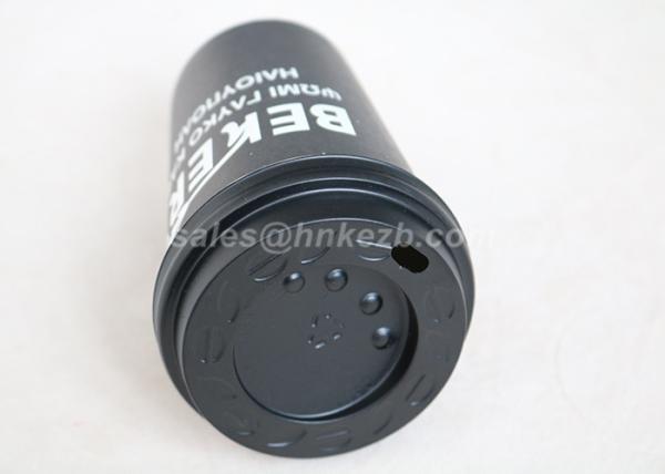 Custom 8oz Single Wall Black Paper Coffee Cups With Lids Flexographic Printing