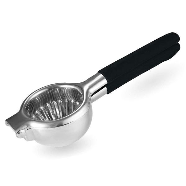 340G Lemon Citrus Press Juicer with Stainless Steel Construction and Soft Silicone Handle