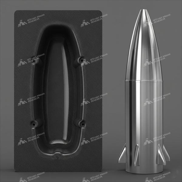 UTrust Moule de façade de missile en fibre de carbone pour des formes aérodynamiques de haute précision