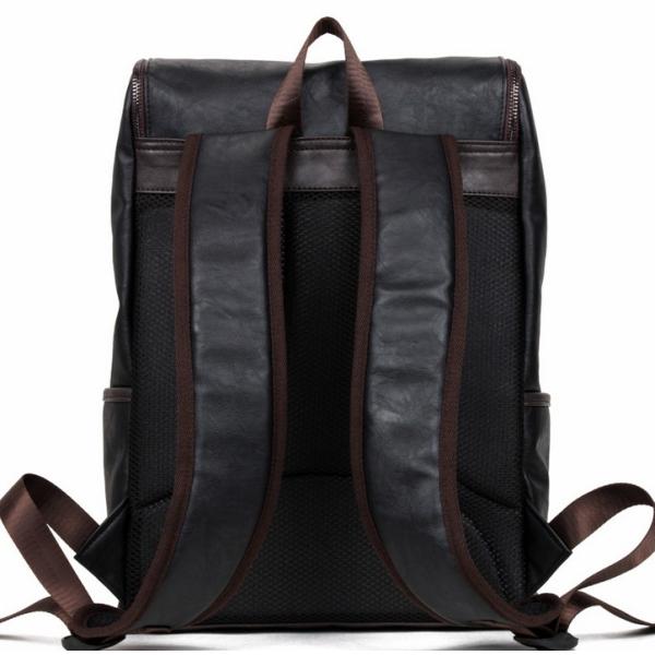 M new winter pu leather shoulder bag backpack student book bags European and American fashion retro casual