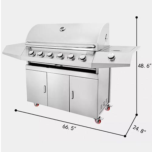 LPG Freestanding Gas Grills outdoor kitchen cabinet Portable Camping 38.19x19.69 inch