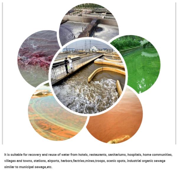 300*150*270 см очистка сточных вод Интегрированное оборудование MBR Мембранная очистка 380V/220V