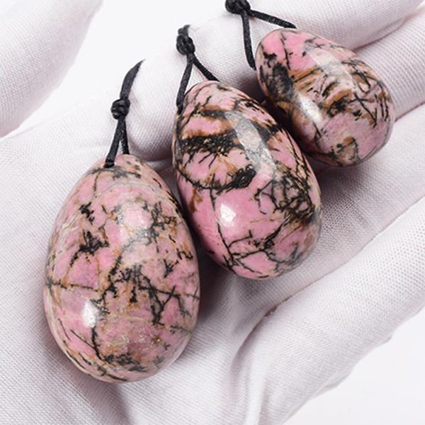 Jade Eggs for Women Size One Set Rose Quartz Green Purple White Nephrite Xiuyan Jade