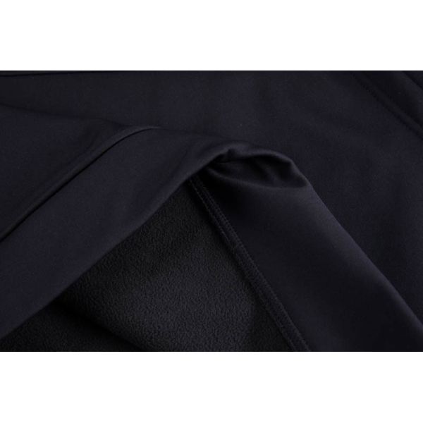 Men's Wind-Resistant Softshell Hoodie with Warm Fleece-Lined Interior and High-Neck Hood for Outdoor Activities