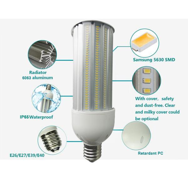6500K CE ROHS 180 Degree E39 LED Corn Light High Lumens SMD5630