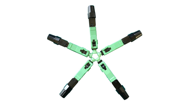 Pre врезанный соединитель волокна Sc FTTH для быстрой сборки на месте