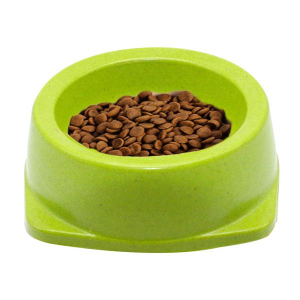 Customized Size Ceramic Pet Bowl , Pet Food Bowl Green / Orange / Beige Color