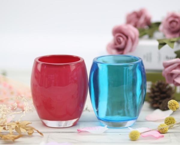 Customized Logo Room Scented Candles Oval Glass Jar Customized Fragrance