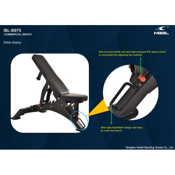 Commercial Sit Up Bench with Adjustable Design N.W. kgs A 30.6 B 11.4 Loading Port