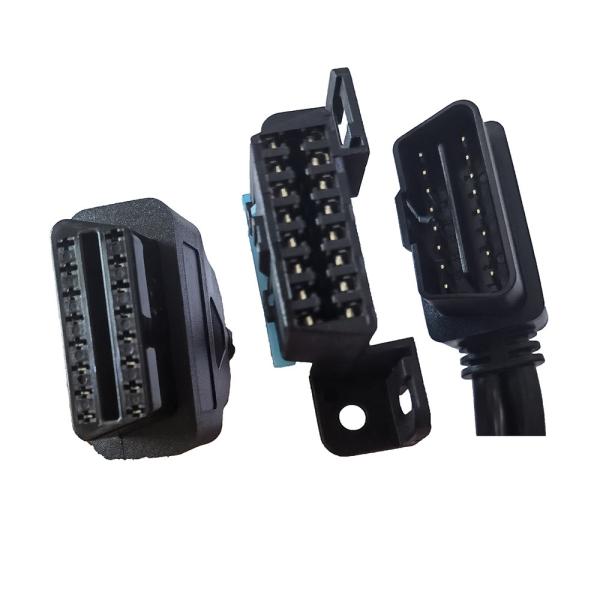 Car Extension Obd2 Interface Cable , Male to Dual Female Obd Port Cable