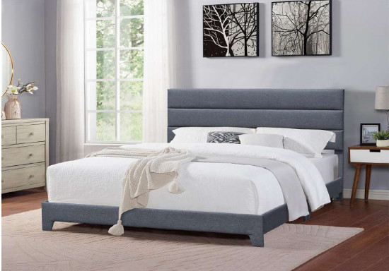 Linen Fabric Upholstered Bed Frame King Size Wholesale Bed Manufacturers