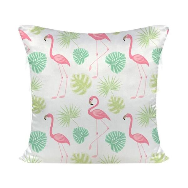 16 inch Sublimation Blanks Pillow Case Custom Print Logo 40x40CM White Cushion Cover Sublimation Satin Pillowcase