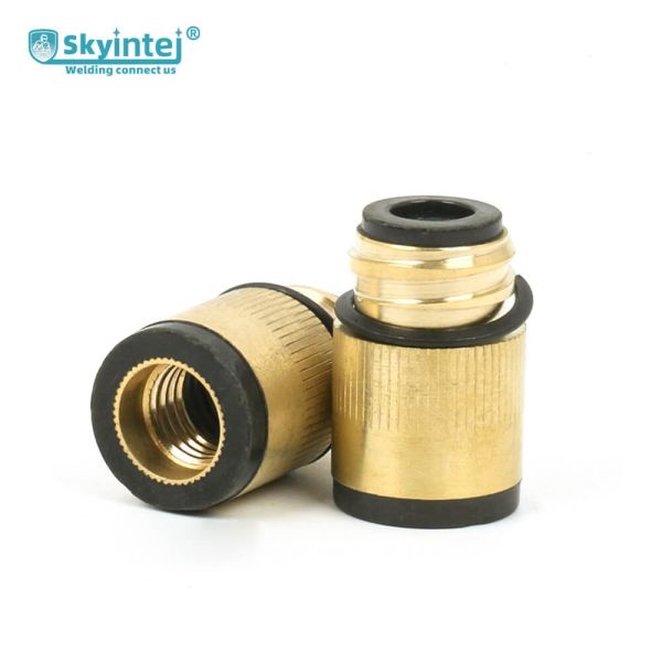 OTC 350A Copper Brass MIG Welding Insulator with Rubber Washer High Temperature Resistant Sleeve