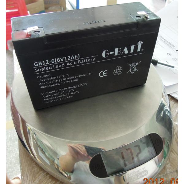 12AH 6V Lead Acid Battery