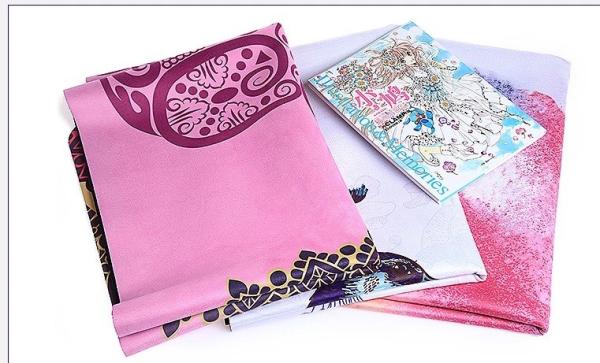 Printing Yoga Mat | Lightweight Foldable Mat  Luxury Sweat-Grip for Yoga, Pilates, Fitness and Exercise | Portable