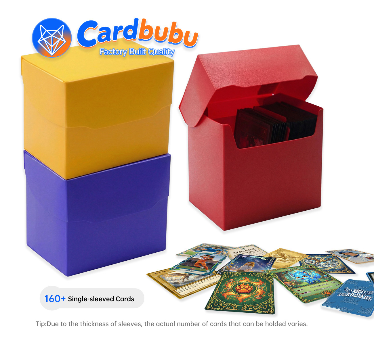 160 Card Yugioh Booster Box PT CG Holder Party Use Mtg Red Deck Box
