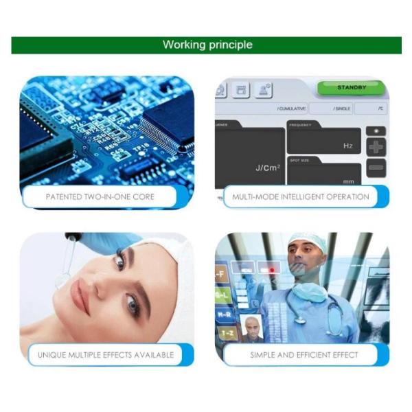 2 - машина удаления татуировки оборудования удаления татуировки лазера размера места 8мм портативная