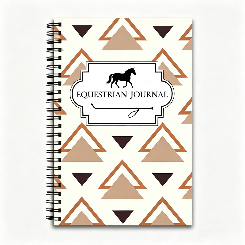 Custom Printed Horse Training Log Book With Wire-O Binding For Equestrian Brands