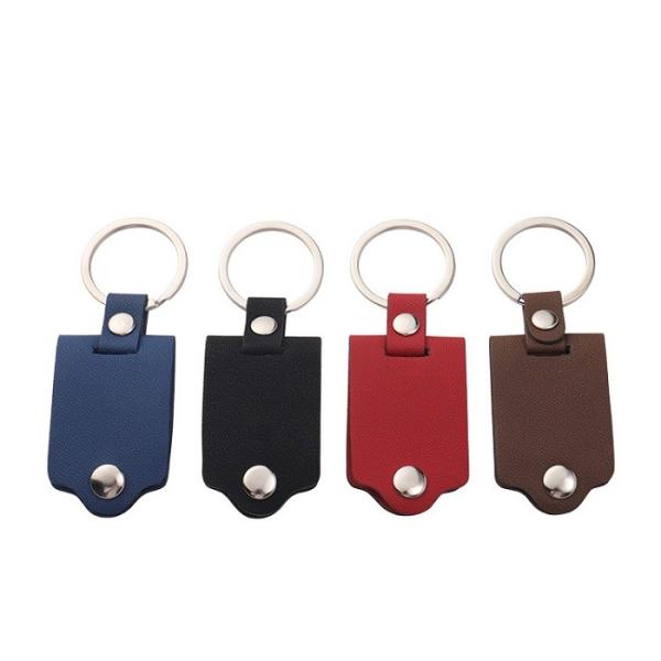Photocadre en cuir sublimé en blanc sur mesure porte-clés multi-fonctionnel bricolage porte-clés en cuir photo ornements suspendus