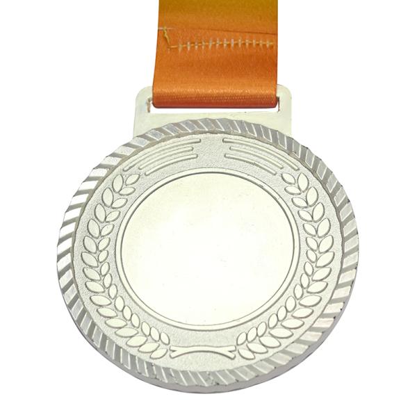 Blank Zinc Alloy 3D Souvenir Medals Silver Award Marathon Running Metal Sport Medal