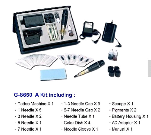 Equipo permanente desmontable higiénico de la máquina del tatuaje del maquillaje G-8650