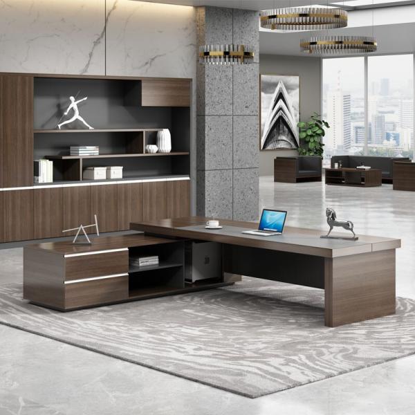 Meubles commerciaux Table de bureau moderne en bois avec une épaisseur de 50 mm