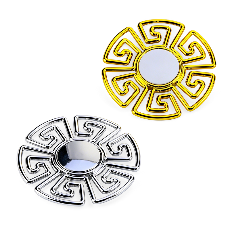 Minimalist Round Sofa Decorative Buckle Rings Plastic Geometric Pattern Gold & Silver Furniture Ornament Buttons for Chairs