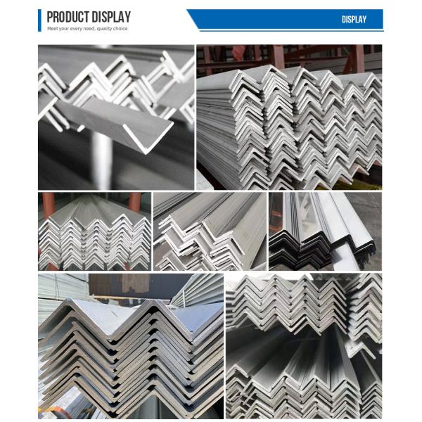 ASTM No.4 Profiles de acabado de superficie de acero inoxidable Ángulo de acero inoxidable de stock hecho a medida