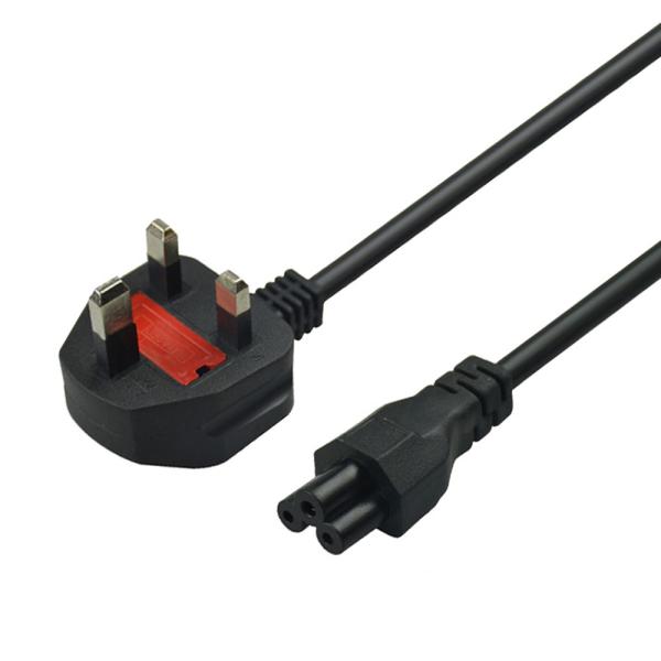 1m 1.5m 1.8m 2m Copper UK Power Cord  3 Pin Laptop Power Cable