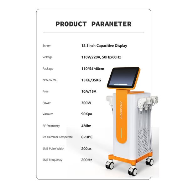 Máquina de microagujas de 300W RF 6 en 1 Máquina multifuncional para el cuidado de la piel