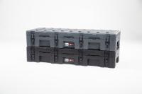 Caja de almacenamiento de techo de automóvil V7 de trabajo pesado resistente 116L con asas de cuerda de nylon