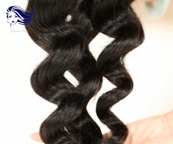 Double Weft Virgin Indian Hair Extensions For Thin Hair Shedding Free